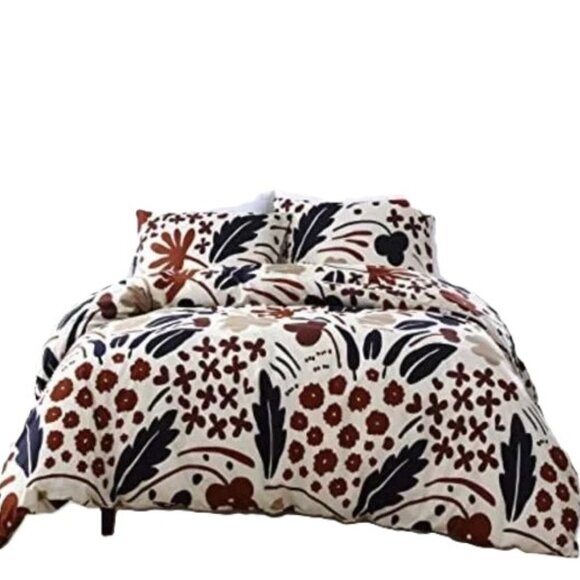 Marimekko Suvi Duvet Cover Pillow Shams King Size Floral Finnish Midcentury MCM - Picture 1 of 11